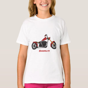 Camiseta Ilustración de motocicleta estilo chopper