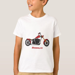 Camiseta Ilustracion de motocicleta estilo helicóptero