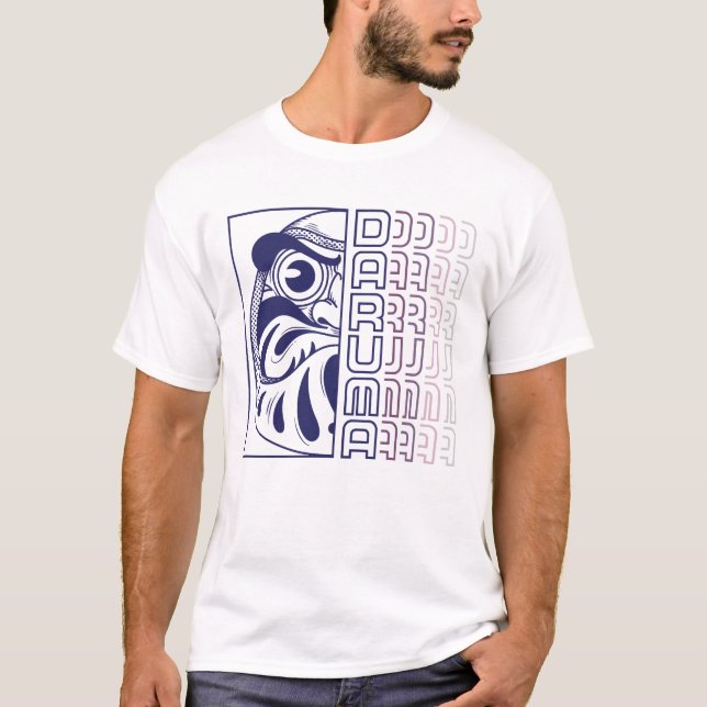 Camiseta Ilustración de muñeca Daruma japonesa (Anverso)