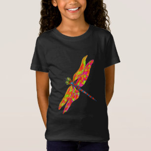Camiseta Ilustracion de neón de la libélula