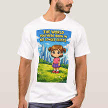 Ilustración de niña de dibujos animados que perdió