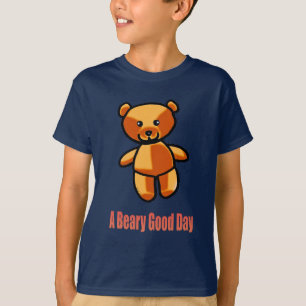 Camiseta Ilustración de osito de peluche de dibujos animado