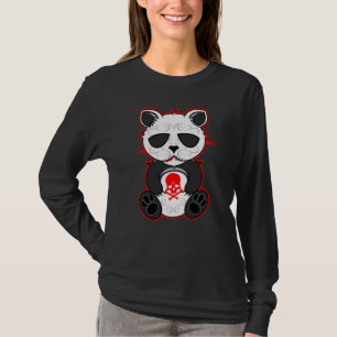 Camiseta Ilustración de Oso Panda de Cráneo de Azúcar
