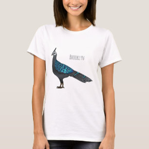 Camiseta Ilustracion de pájaro faisán palawan personalizado