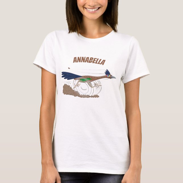 Camiseta Ilustracion de pájaro personalizado de pista diver (Anverso)