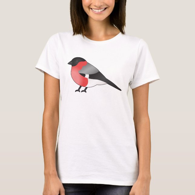 Camiseta Ilustracion de pájaro Personalizado Eurasiático Bu (Anverso)