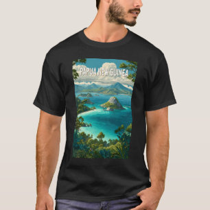 Camiseta Ilustración de Papua Nueva Guinea Arte de Viaje Vi
