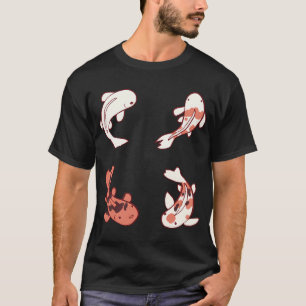 Camiseta Ilustración de paquete de peces koi