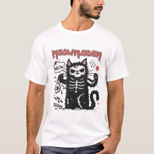 Camiseta Ilustración de parodia de gato metal Meowmaiden