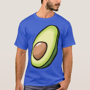 Camiseta Ilustracion de patrón de aguacate verde