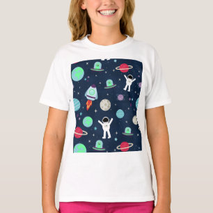 Camiseta Ilustracion de patrón de espacio