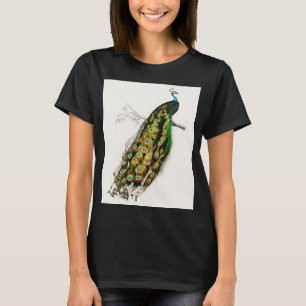 Camiseta Ilustracion de pavo real