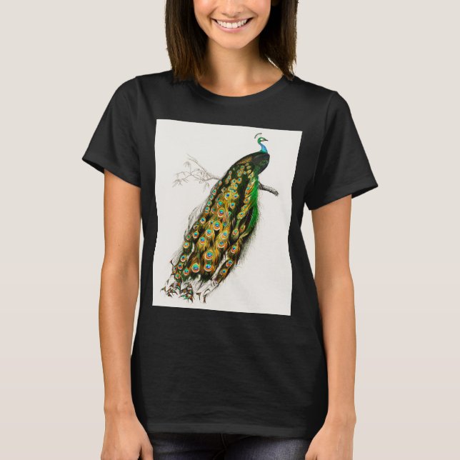 Camiseta Ilustracion de pavo real (Anverso)
