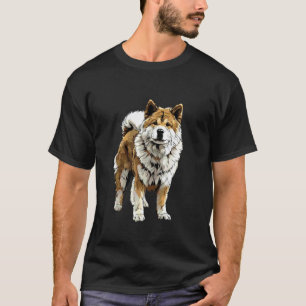 Camiseta Ilustración de perro Akita para dueños de Akita