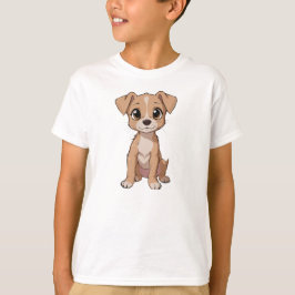 Camiseta Ilustracion de perro anime con ojos grandes