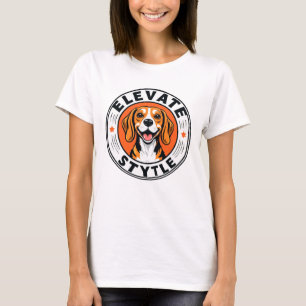 Camiseta Ilustración de perro Beagle alegre