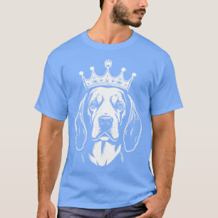Camiseta Ilustración de perro Beagle con corona 2
