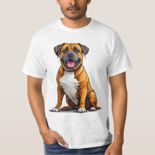 Camiseta Ilustración de perro boxer, regalo para amantes de