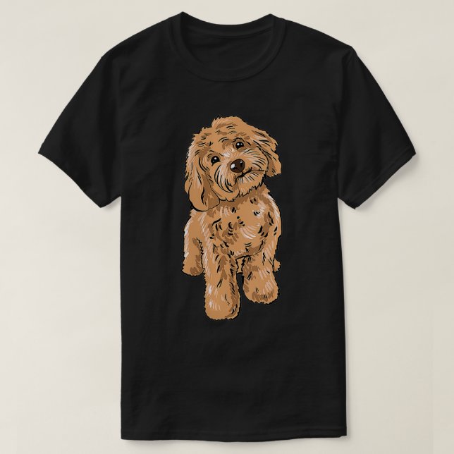 Camiseta Ilustración de perro Cockapoo lindo de mujeres Pro (Diseño del anverso)