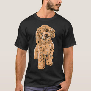 Camiseta Ilustración de perro Cockapoo lindo de mujeres Pro