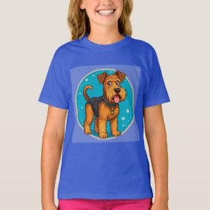 Camiseta Ilustración de perro de dibujos animados adorable
