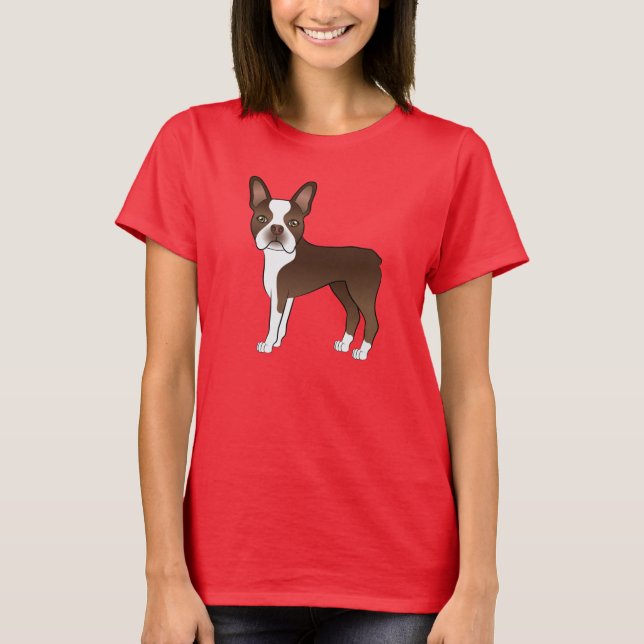 Camiseta Ilustracion de perro de dibujos animados de chocol (Anverso)