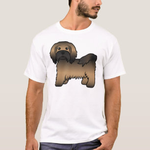 Camiseta Ilustración de perro de dibujos animados Havanés a