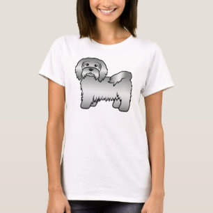 Camiseta Ilustración de perro de dibujos animados Havanés p