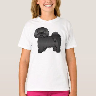 Camiseta Ilustración de perro de dibujos animados Lhasa Aps