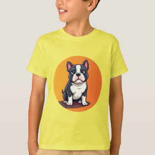 Camiseta Ilustración de perro de dibujos animados lindo