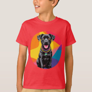 Camiseta Ilustración de perro de dibujos animados lindo