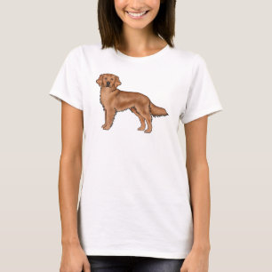 Camiseta Ilustración de perro de dibujos animados lindo Ret