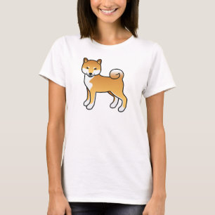 Camiseta Ilustración de perro de dibujos animados lindo Shi