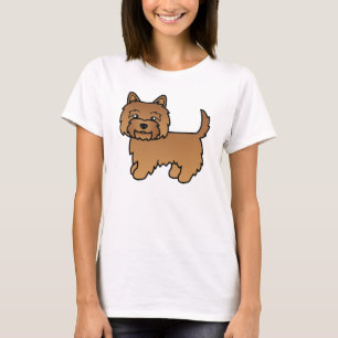 Camiseta Ilustración de perro de dibujos animados Terrier C