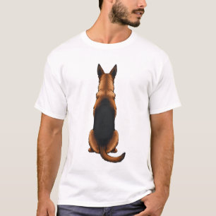 Camiseta Ilustración de perro de pastor alemán vintage vist