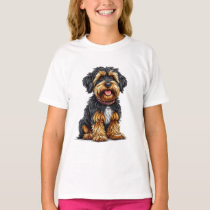 Camiseta Ilustración de perro estilo caricatura