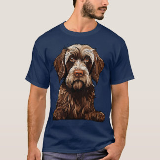 Camiseta Ilustracion De Perro Griffon Con Cableado