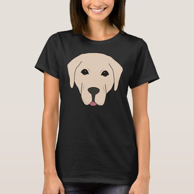 Camiseta Ilustracion de perro Labrador Recuperador (Anverso)