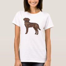 Ilustración de perro labrador retriever de chocola