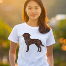 Ilustración de perro labrador retriever de chocola