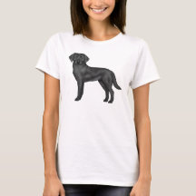 Ilustración de perro lindo Labrador Retriever negr