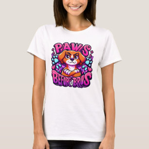 Camiseta Ilustracion de perro lindo promoviendo el amor por