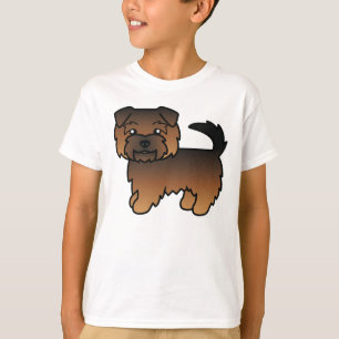 Camiseta Ilustración de perro Norfolk Terrier de dibujos an