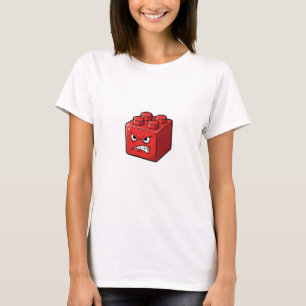 Camiseta Ilustración de personaje de ladrillo de construcci
