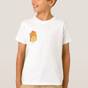 Camiseta Ilustración de personaje de taco sonriente feliz