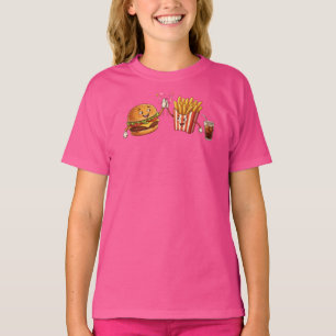 Camiseta Ilustración de Personajes de Amigos de Sushi Kawai