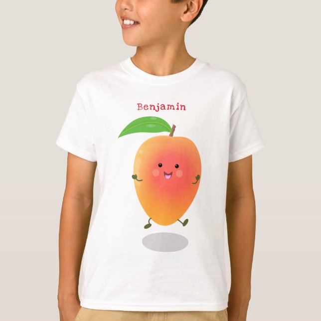 Camiseta Ilustracion de personalizado amarillo de mango ale (Anverso)