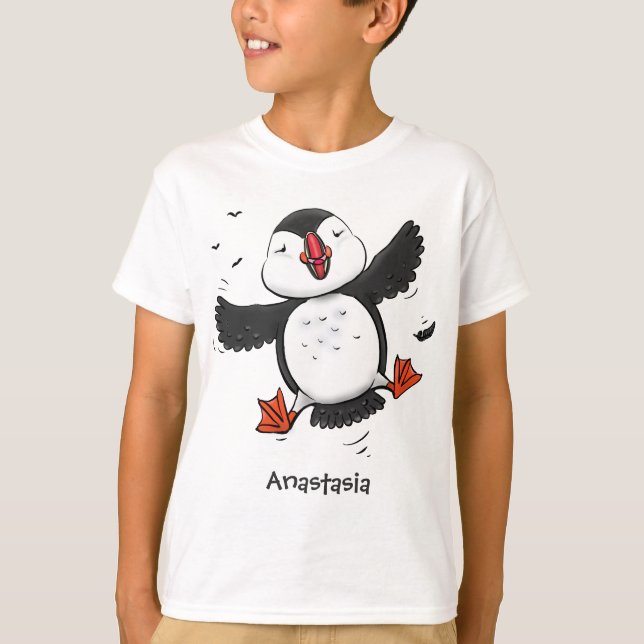 Camiseta Ilustracion de personalizado azul del ataúd flotan (Anverso)