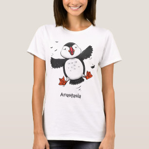 Camiseta Ilustracion de personalizado azul del ataúd flotan