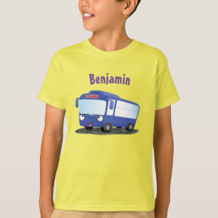 Camiseta Ilustracion de personalizado de autobús moderno az